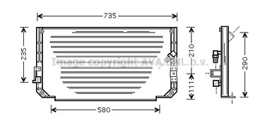 Радиатор кондиционера AVA QUALITY COOLING TO5279