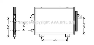 Радиатор кондиционера AVA QUALITY COOLING TO5281D