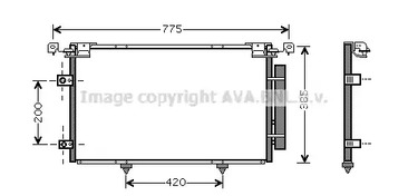 TO5319D AVA QUALITY COOLING Радиатор кондиционера