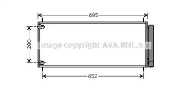 Радиатор кондиционера AVA QUALITY COOLING TO5406D