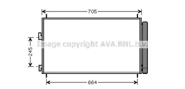 Конденсатор кондиционера AVA QUALITY COOLING TO5410D
