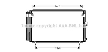 Конденсатор кондиционера AVA QUALITY COOLING TO5558D