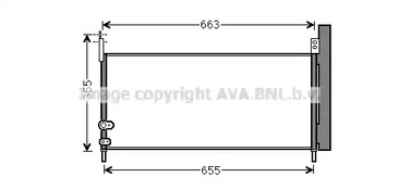 Радиатор кондиционера AVA QUALITY COOLING TO5576D