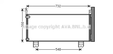 Радиатор кондиционера AVA QUALITY COOLING TO5660D