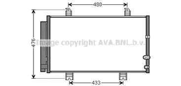 Радиатор кондиционера AVA QUALITY COOLING TO5662D