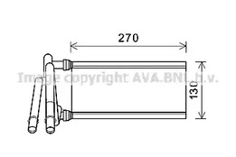 Радиатор печки AVA QUALITY COOLING TO6706