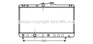 Радиатор системы охлаждения AVA QUALITY COOLING TOA2147