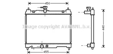 Радиатор системы охлаждения AVA QUALITY COOLING TOA2251