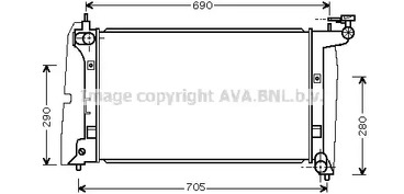 TOA2289 AVA QUALITY COOLING Радиатор системы охлаждения