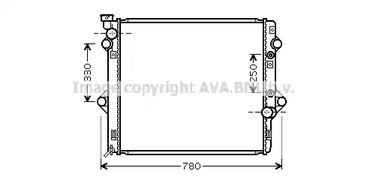 TOA2478 AVA QUALITY COOLING радиатор охлаждения двс