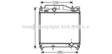 Радиатор охлаждения двигателя AVA QUALITY COOLING TOA2502