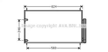 TOA5405D AVA QUALITY COOLING Радиатор кондиционера с осушителем