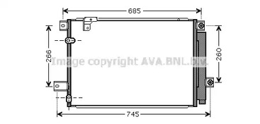 Радиатор кондиционера AVA QUALITY COOLING TOA5409D