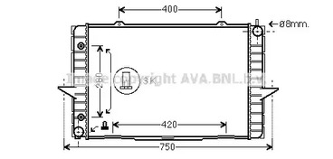 радиатор отопителя салона AVA QUALITY COOLING VO2118