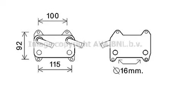 Радиатор масляный AVA QUALITY COOLING VO3155