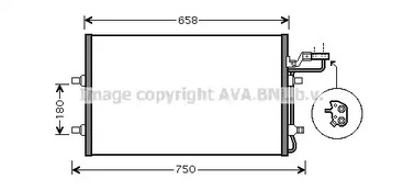 VO5140 AVA QUALITY COOLING радиатор конд.