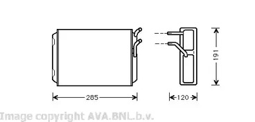 VO6096 AVA QUALITY COOLING радиатор печки