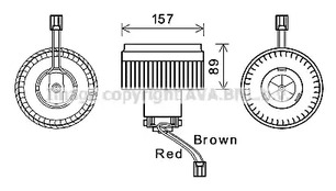 VO8177 AVA QUALITY COOLING Вентилятор салона