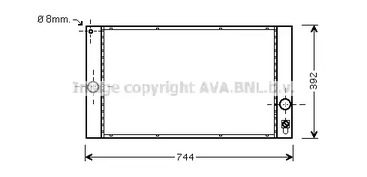 Радиатор охлаждения двигателя AVA QUALITY COOLING VOA2141