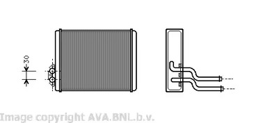 Теплообменник отопления салона AVA QUALITY COOLING VOA6084