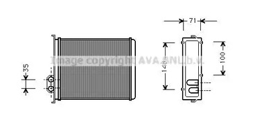 VOA6085 AVA QUALITY COOLING радиатор печки