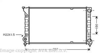 радиатор системы охлаждения AVA QUALITY COOLING VW2066