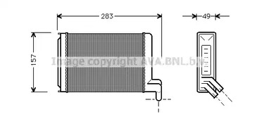 Радиатор печки AVA QUALITY COOLING VWA6067