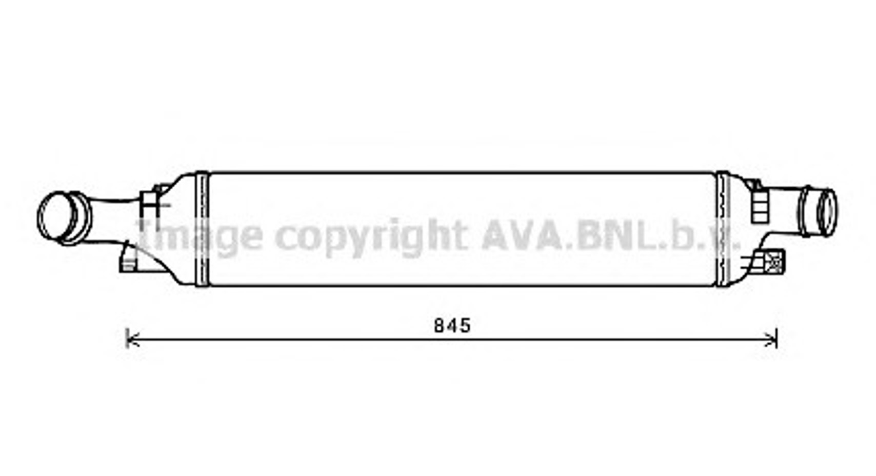 Интеркулер AVA QUALITY COOLING Ai4358