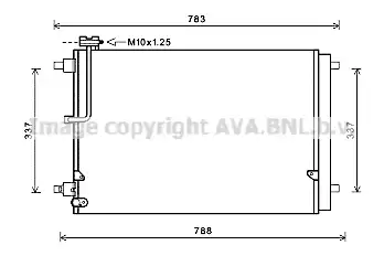 Радиатор кондиционера AVA QUALITY COOLING AI5389D