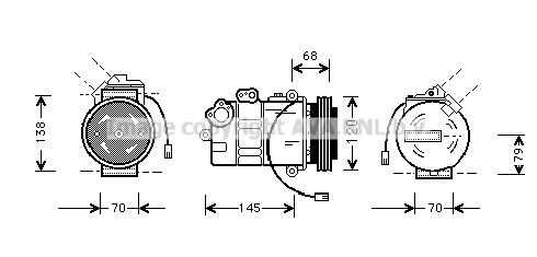 компрессор кондиционера AVA QUALITY COOLING AIAK011