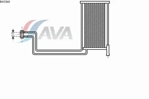 Масляный радиатор коробки акпп AVA QUALITY COOLING BW3368