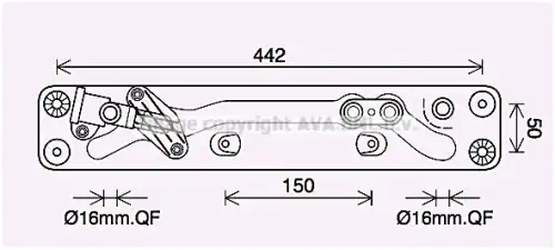 BW3573 AVA QUALITY COOLING Радиатор масляный