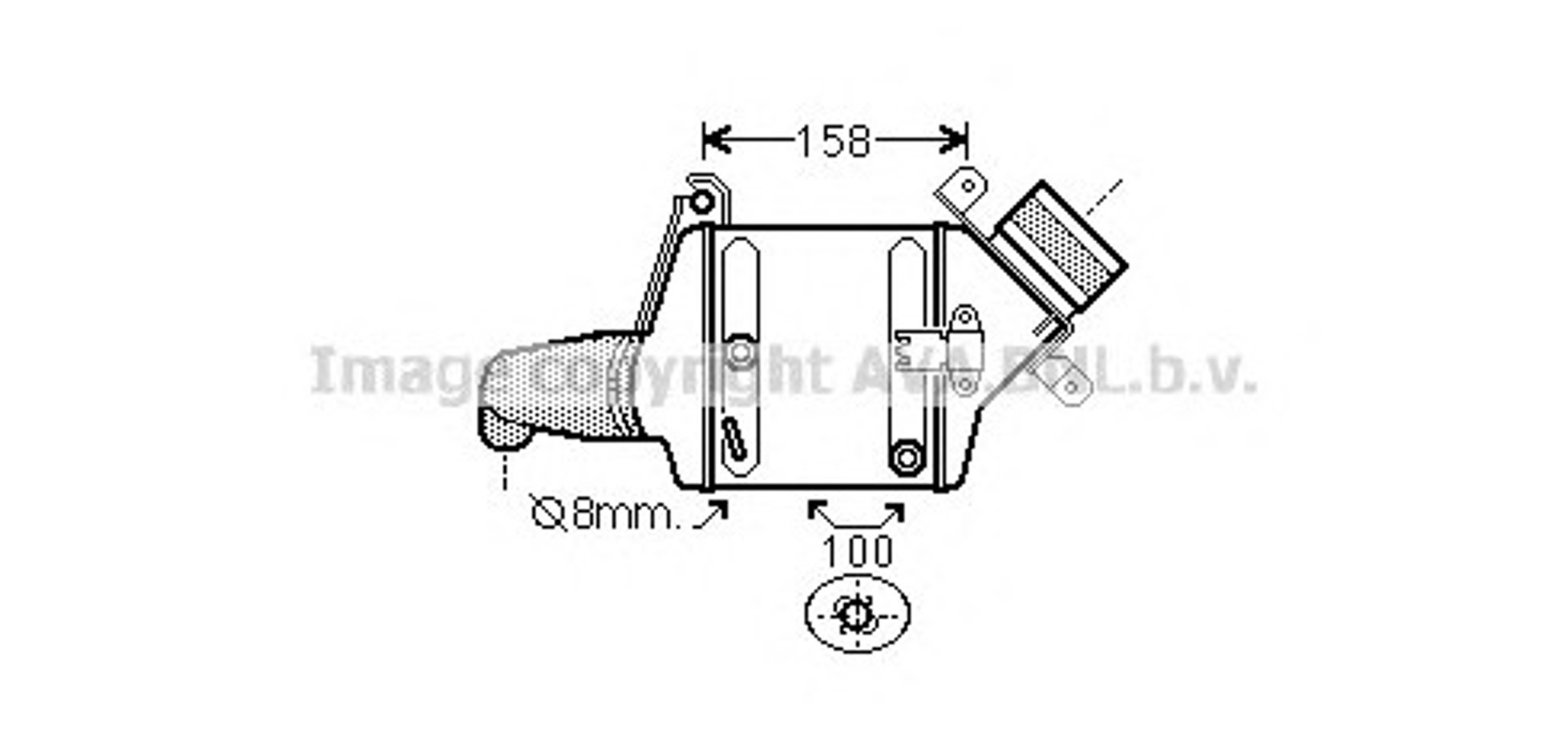 Интеркулер AVA QUALITY COOLING BW4381