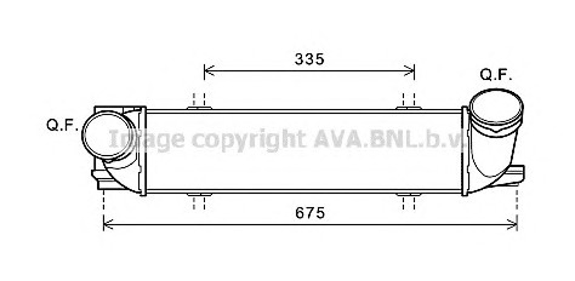 Интеркулер AVA QUALITY COOLING BW4438