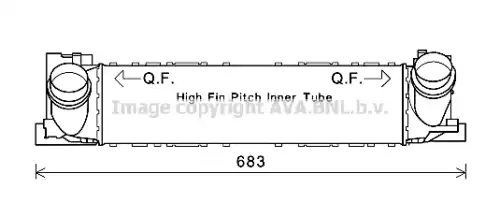 Интеркулер AVA QUALITY COOLING BW4467