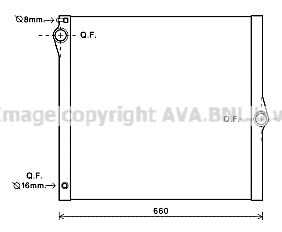 BWA2436 AVA QUALITY COOLING Радиатор системы охлаждения