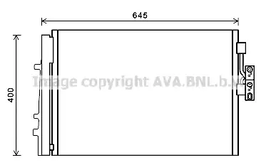 Радиатор кондиционера AVA QUALITY COOLING BWA5481D