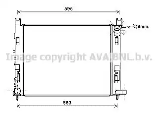 Фото 1 DAA2007 AVA QUALITY COOLING Радиатор охлаждения двигателя