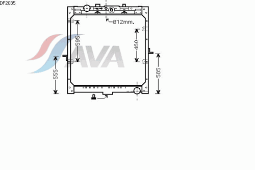 Радиатор системы охлаждения AVA QUALITY COOLING DF2035