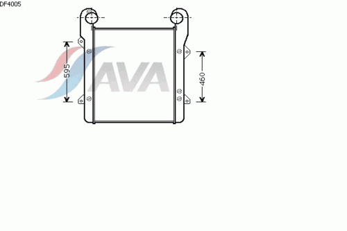 Охладитель воздуха промежуточный/интеркулер AVA QUALITY COOLING DF4005