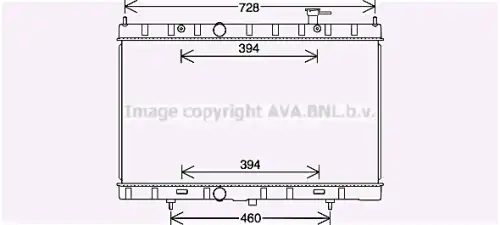 Радиатор системы охлаждения AVA QUALITY COOLING DN2453