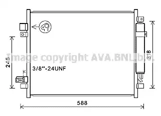 Радиатор кондиционера AVA QUALITY COOLING DN5428D