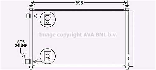 Радиатор кондиционера AVA QUALITY COOLING DN5456D