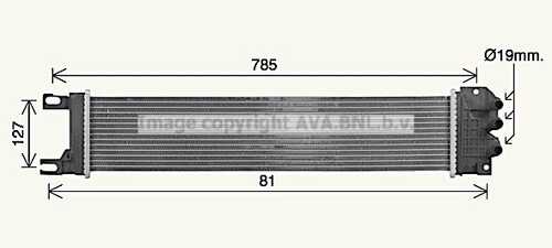 Фото 1 FD2687 AVA QUALITY COOLING Радиатор интеркулера