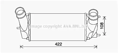 Радиатор интеркулера AVA QUALITY COOLING FD4648