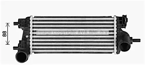 Радиатор интеркулера AVA QUALITY COOLING FD4662