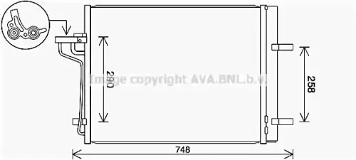Радиатор кондиционера AVA QUALITY COOLING FD5647D