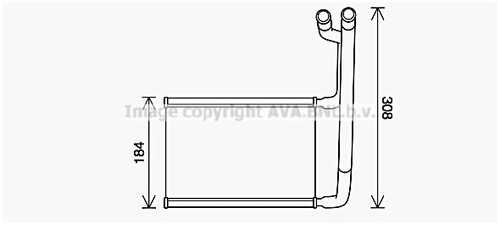 Радиатор отопителя AVA QUALITY COOLING FD6645