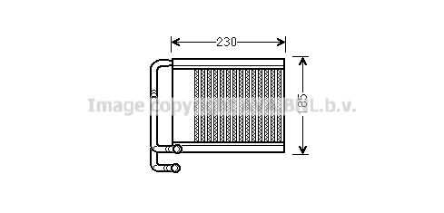 Радиатор печки AVA QUALITY COOLING HY6313