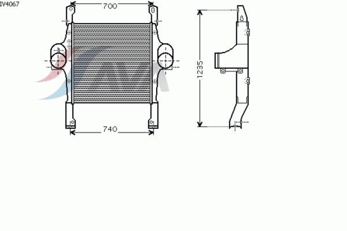 Охладитель воздуха промежуточные AVA QUALITY COOLING IV4067